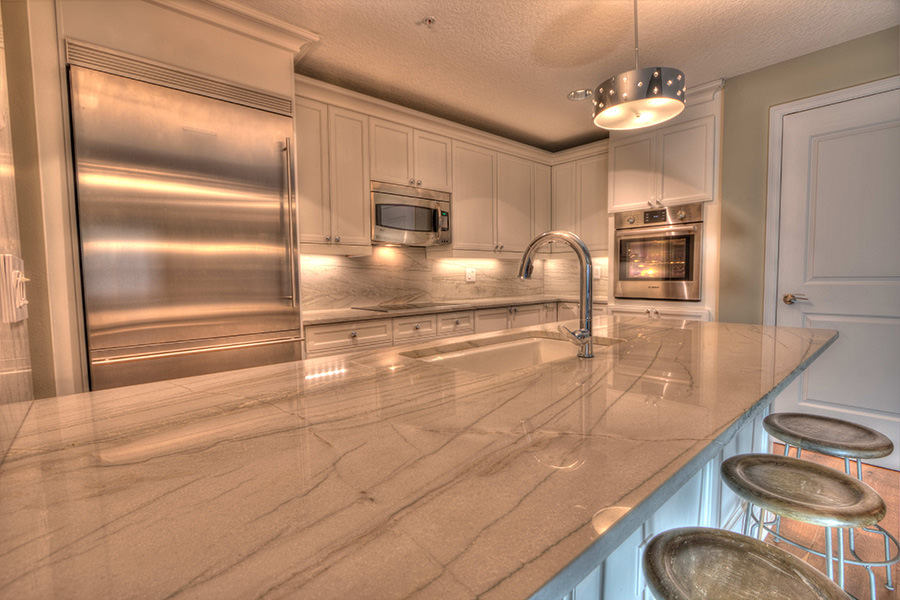 Professionally photographed bright kitchen